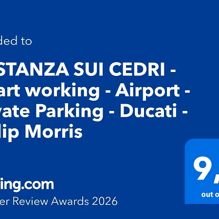 La Stanza Sui Cedri - Smart Working - Airport - Private Parking - Ducati - Philip Morris דירה בולוניה